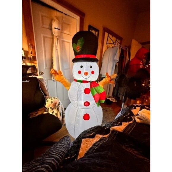 5FT Christmas Snowman Inflatable Decoration Blow Up Snowman